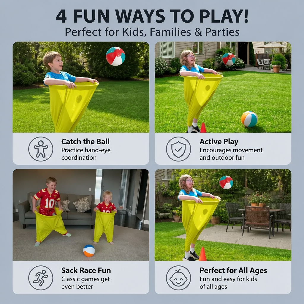Clown trousers - catching ball family game
