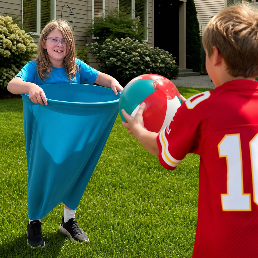 Clown trousers - catching ball family game