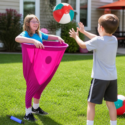 Clown trousers - catching ball family game