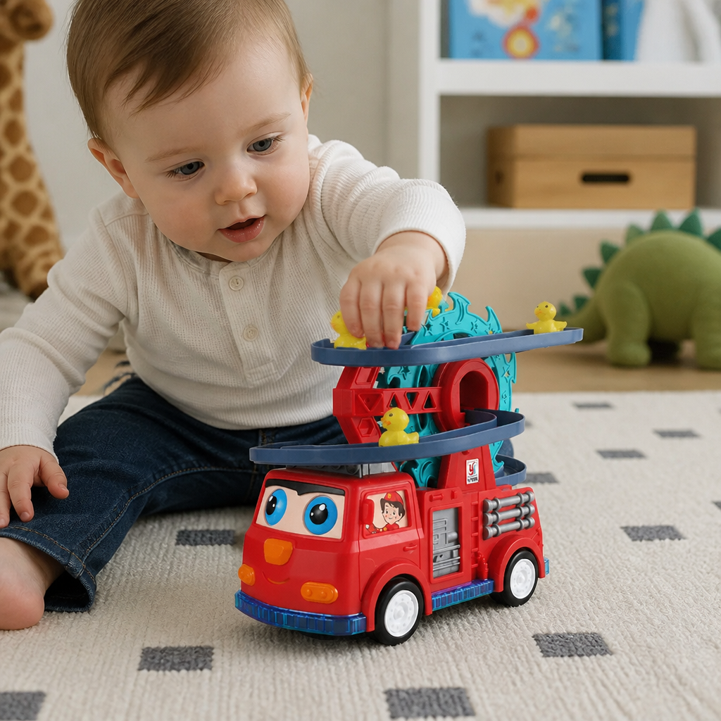 Firefighter Duck Slide Car