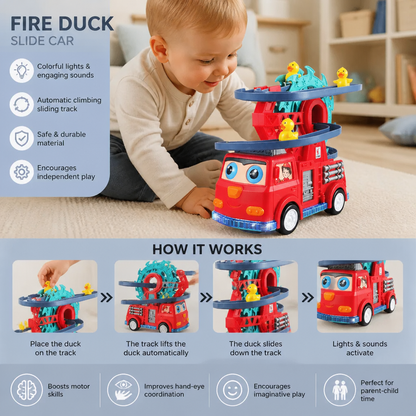Firefighter Duck Slide Car