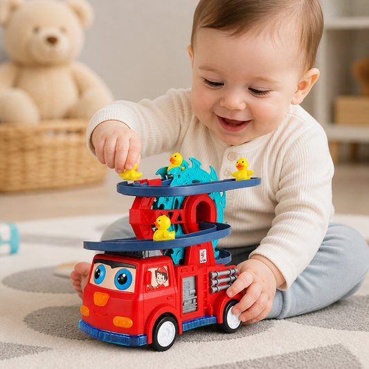 Firefighter Duck Slide Car