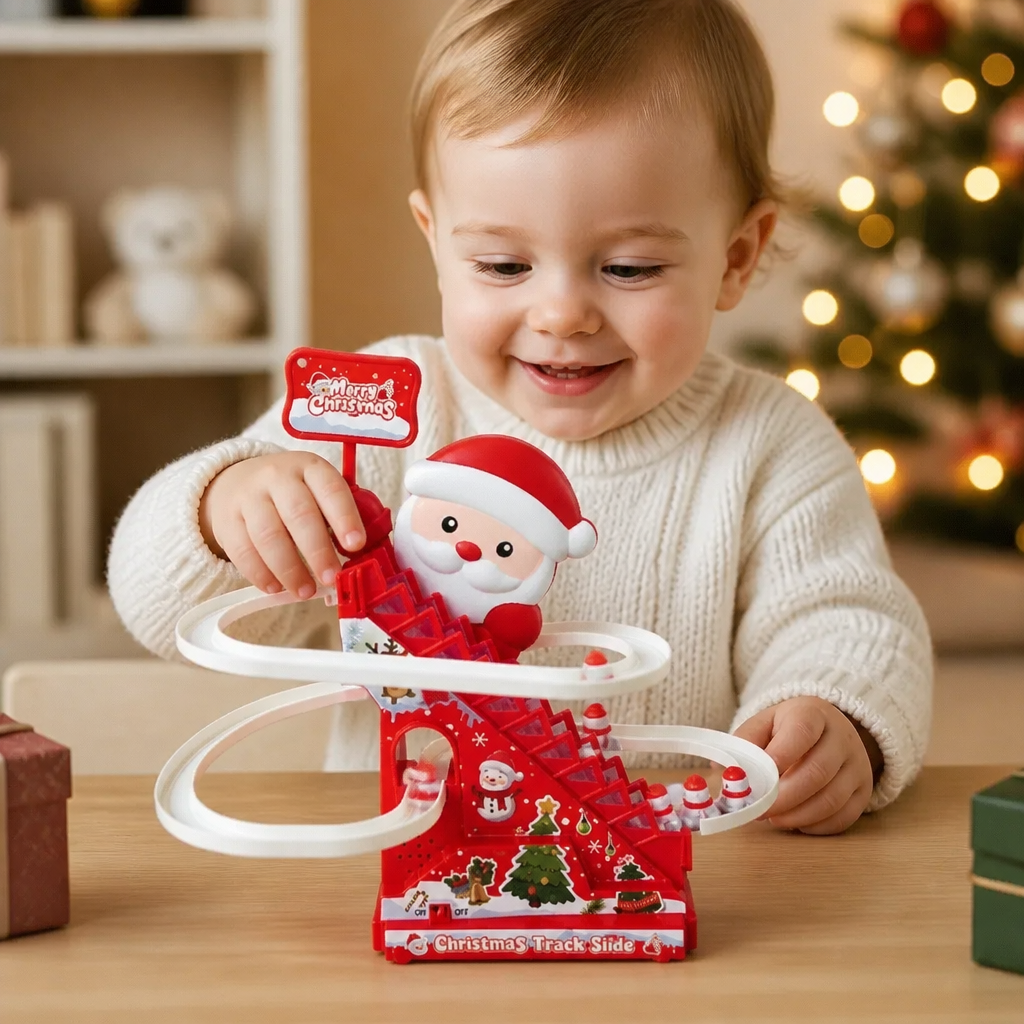 Christmas Santa Slide Roller Coaster Fun