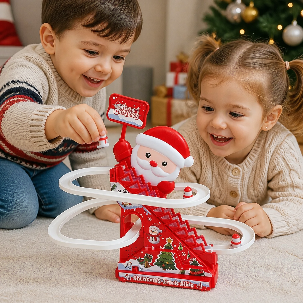 Christmas Santa Slide Roller Coaster Fun