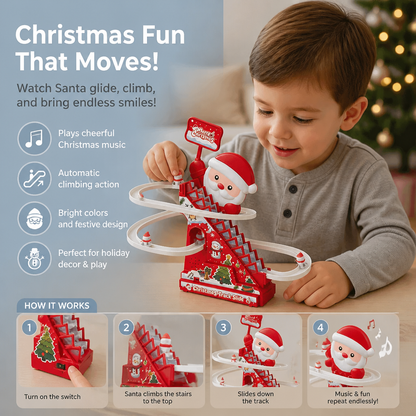 Christmas Santa Slide Roller Coaster Fun