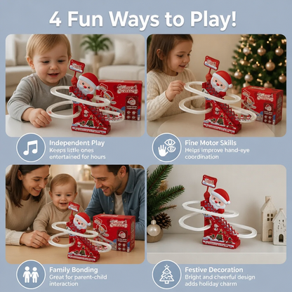 Christmas Santa Slide Roller Coaster Fun