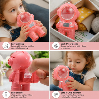 Astronaut drinking bottle for children