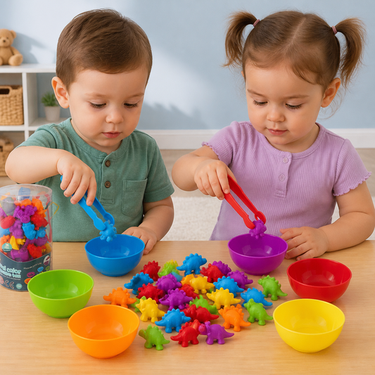 Montessori color sorting game