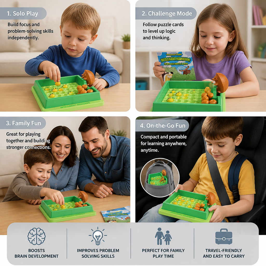 Intelligent Hedgehog - Brain Puzzle Game for Kids