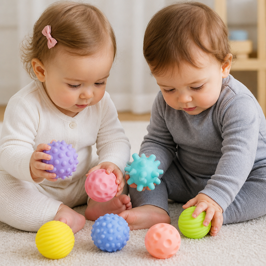6-Piece Sensory Ball Set – Soft Textured Touch & Massage Balls for Babies & Kids