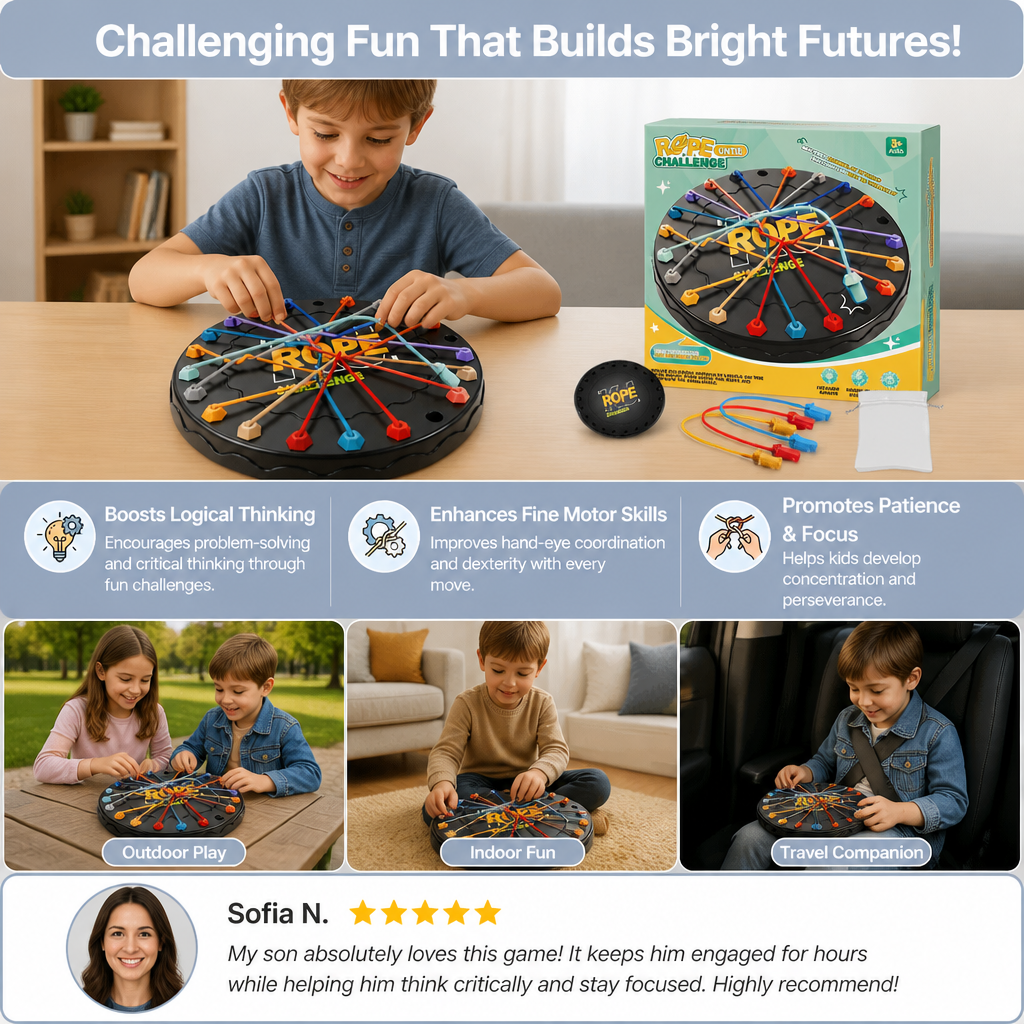 Knot & Rope Logic Game – Thinking & Strategy Game for Kids