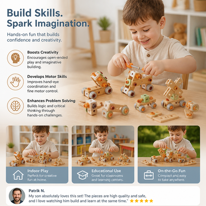 Kids Tool Set for Building & Fixing – Educational Construction Toy