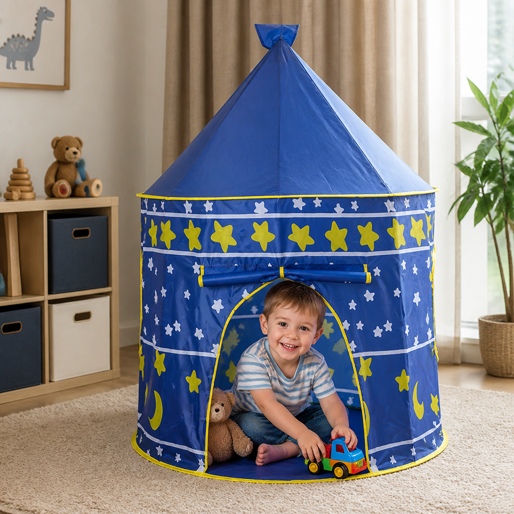 Starry Sky Kids Play Tent – Magical Castle for Little Adventurers (Indoor & Outdoor)