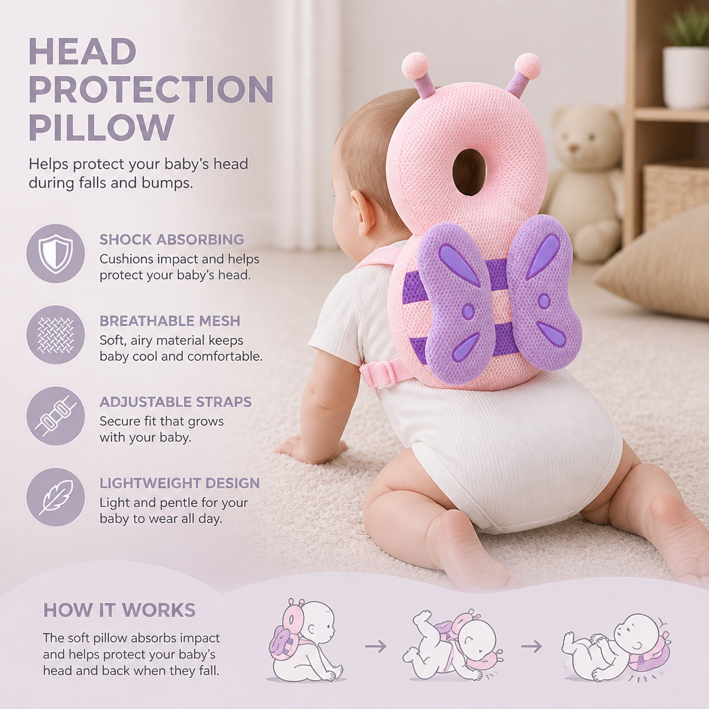 Cute Baby Head Protection
