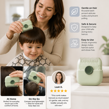 Child-friendly and gentle hair cutting comb