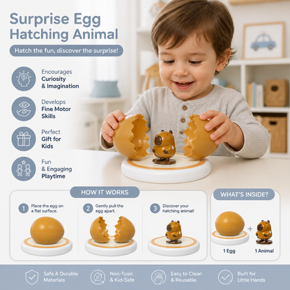 Surprise Egg Hatching Animal Kids Toy