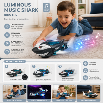 Luminous Music Shark Kids Toy