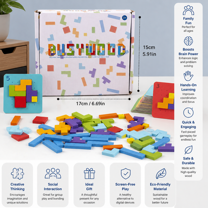 Wooden  Shape Matching Puzzle Family Game