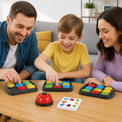 Educational Color Pattern Match Family Bell Game