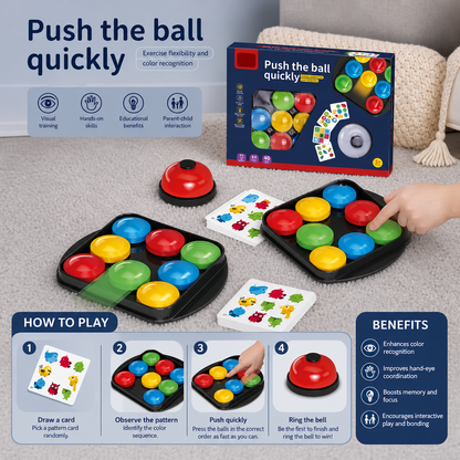 Educational Color Pattern Match Family Bell Game