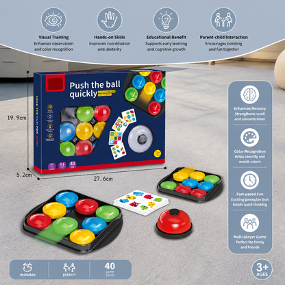 Educational Color Pattern Match Family Bell Game