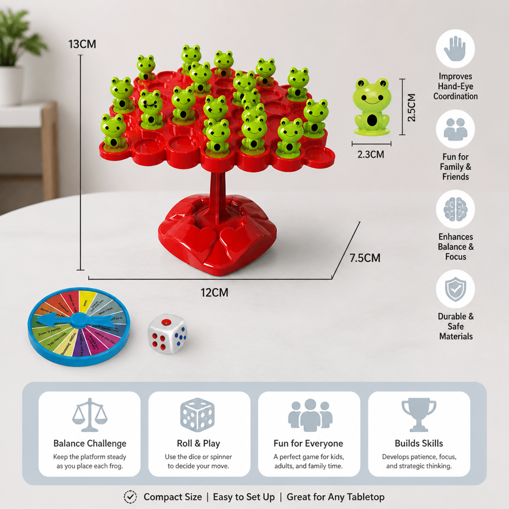 Frog Balance Board – Skill-Building Family Game