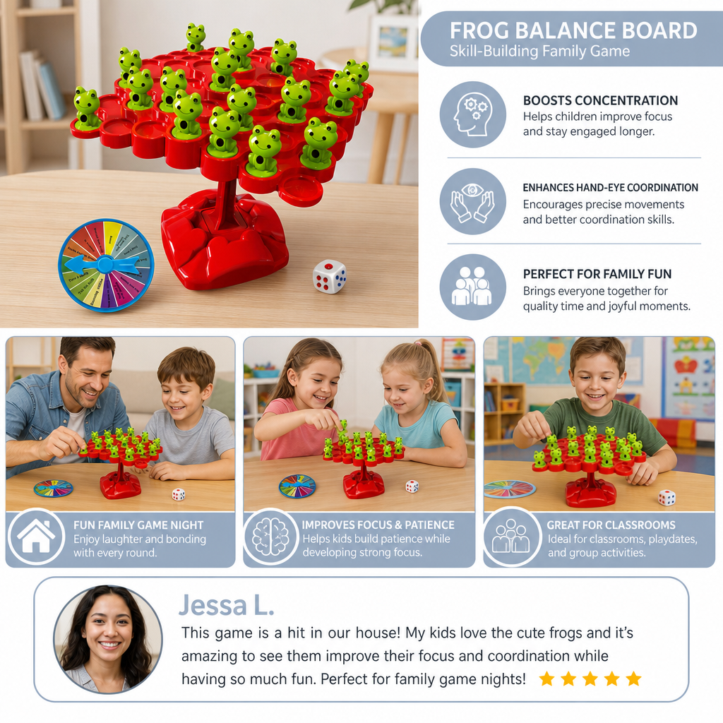 Frog Balance Board – Skill-Building Family Game