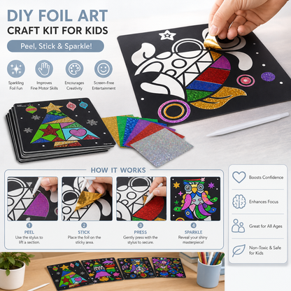 DIY Foil Art Craft Kit for Kids