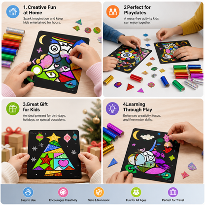 DIY Foil Art Craft Kit for Kids