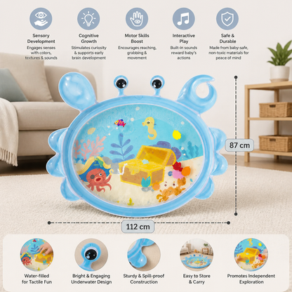 2in1 Interactive Tummy Time Toy & Play Mat