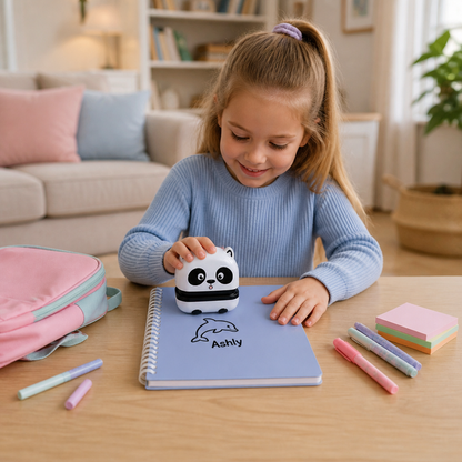 Personalized Kids’ Permanent Name Stamp for Clothing & School Supplies