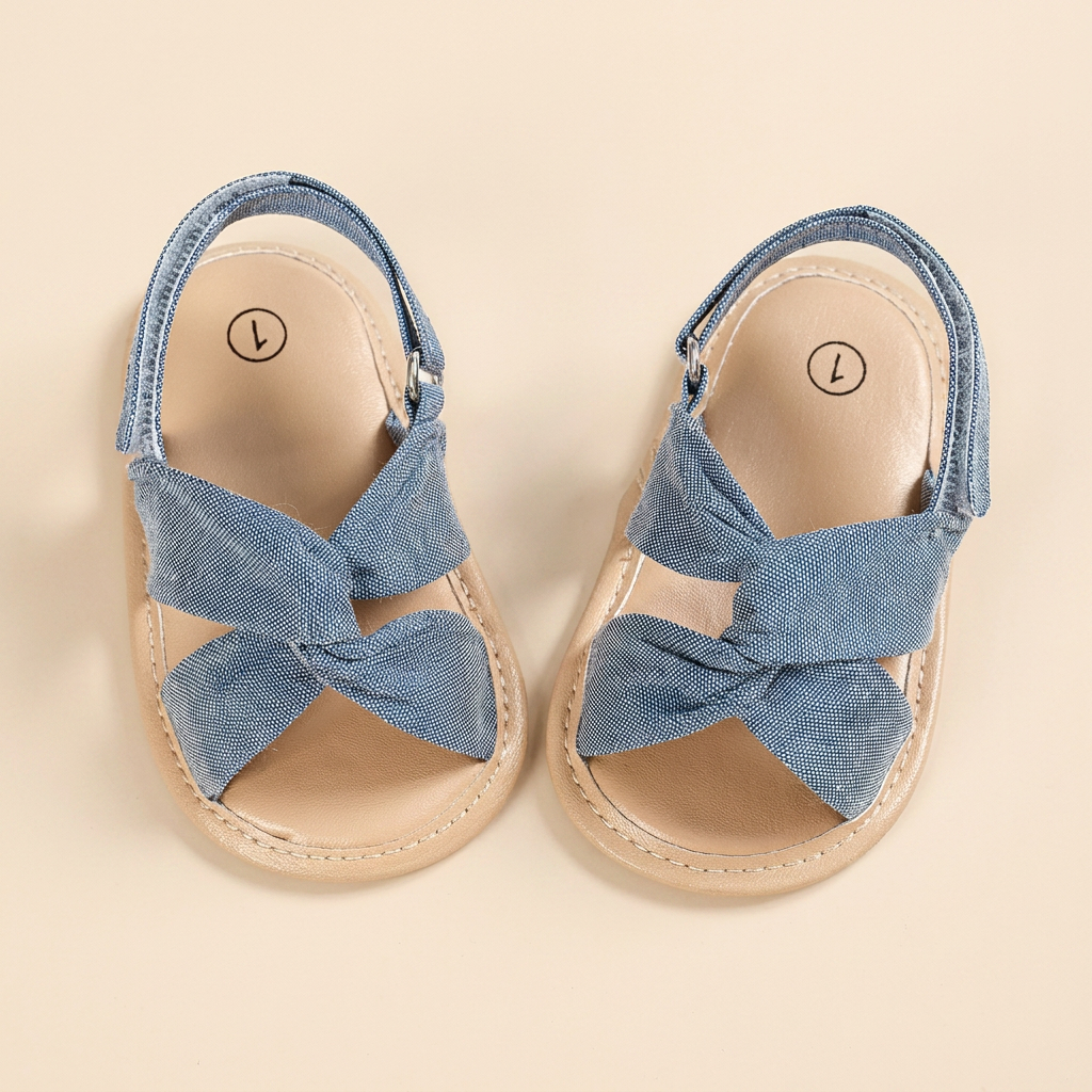 Knotted Cross-Strap Sandals