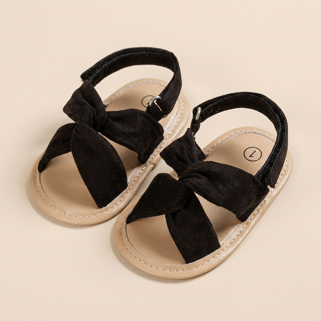 Knotted Cross-Strap Sandals