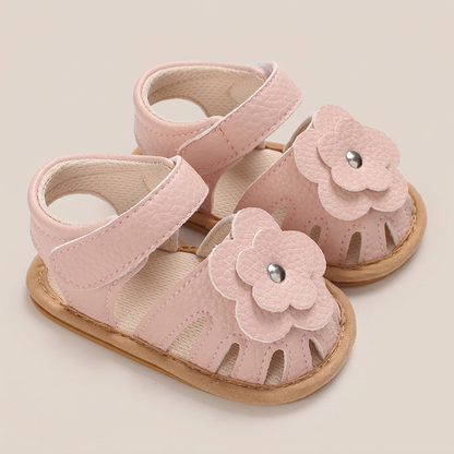 Closed-Toe Flower Sandals