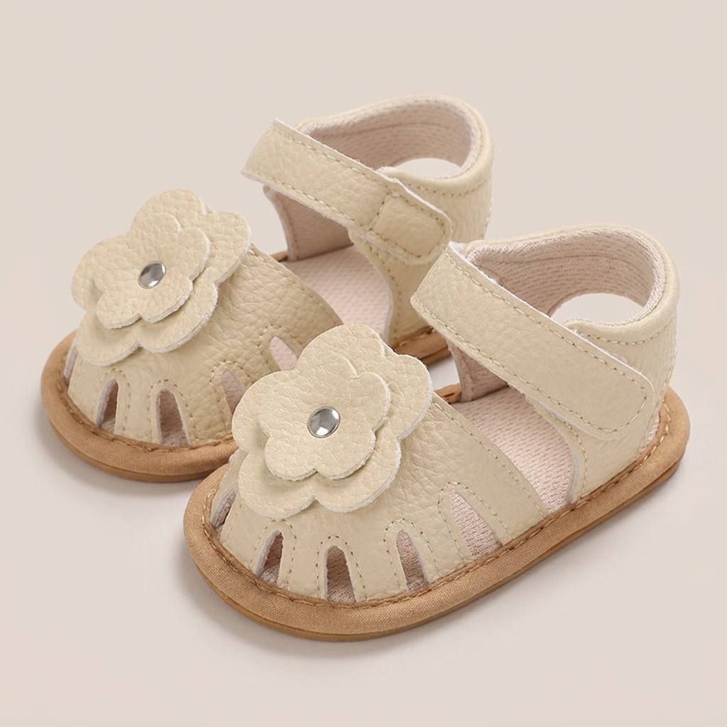 Closed-Toe Flower Sandals
