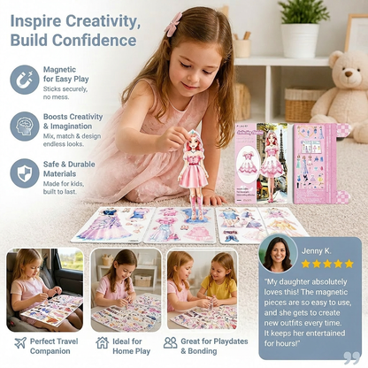 Magnetic Fashion Play Set for Children