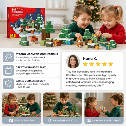 Christmas magnetic Cube building blocks