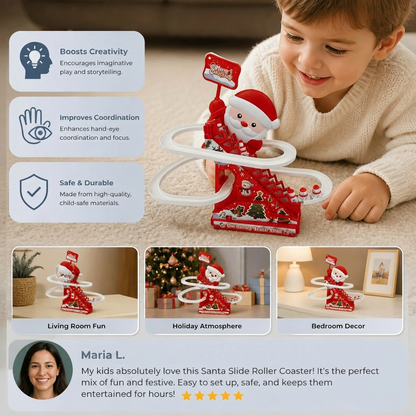 Christmas Santa Slide Roller Coaster Fun