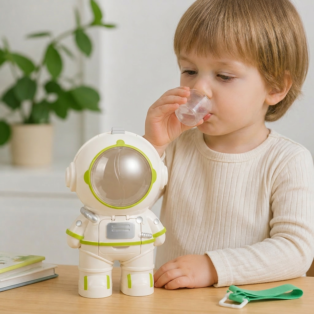 Astronaut drinking bottle for children