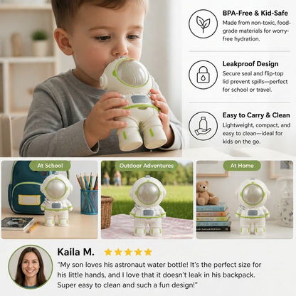 Astronaut drinking bottle for children