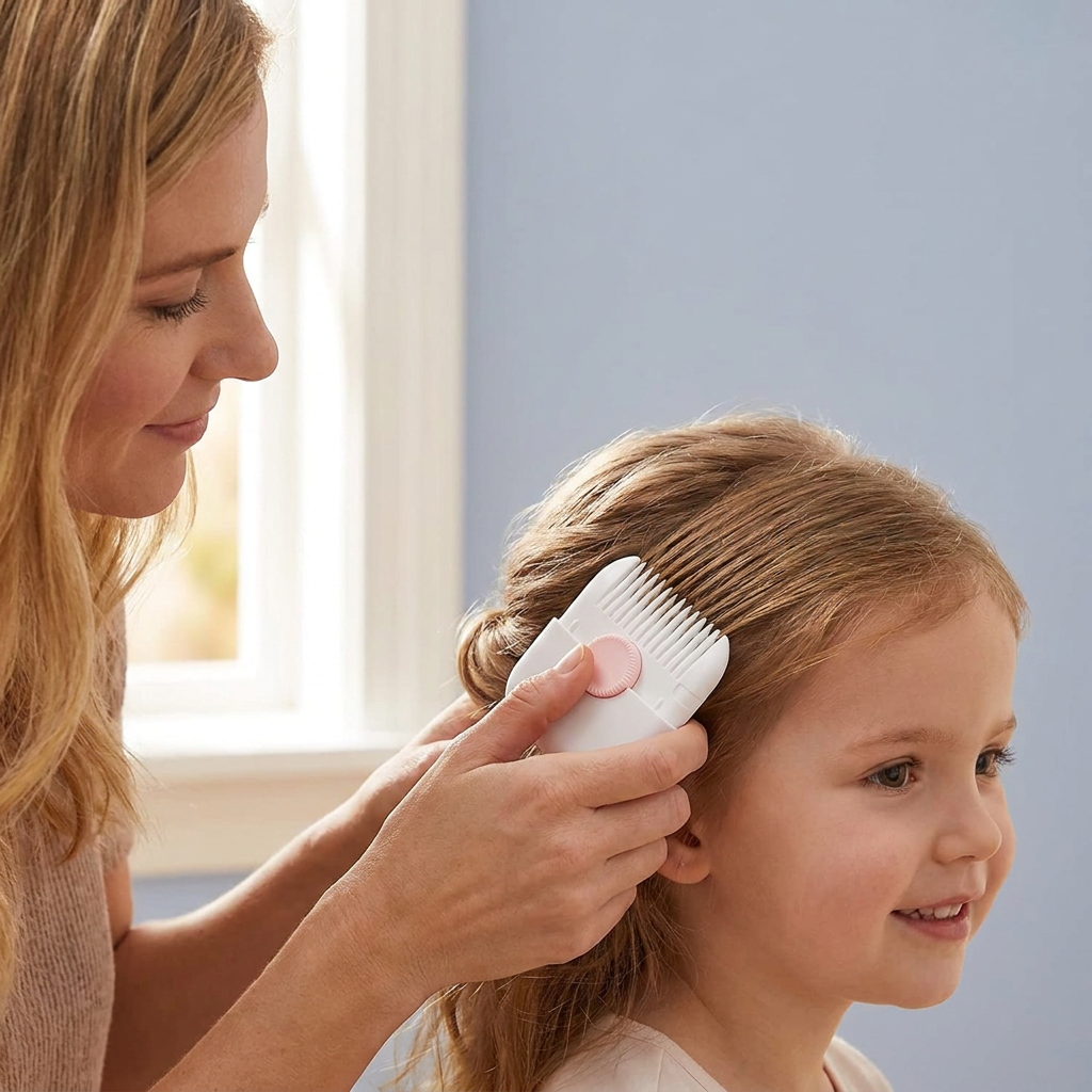 Child-friendly and gentle hair cutting comb