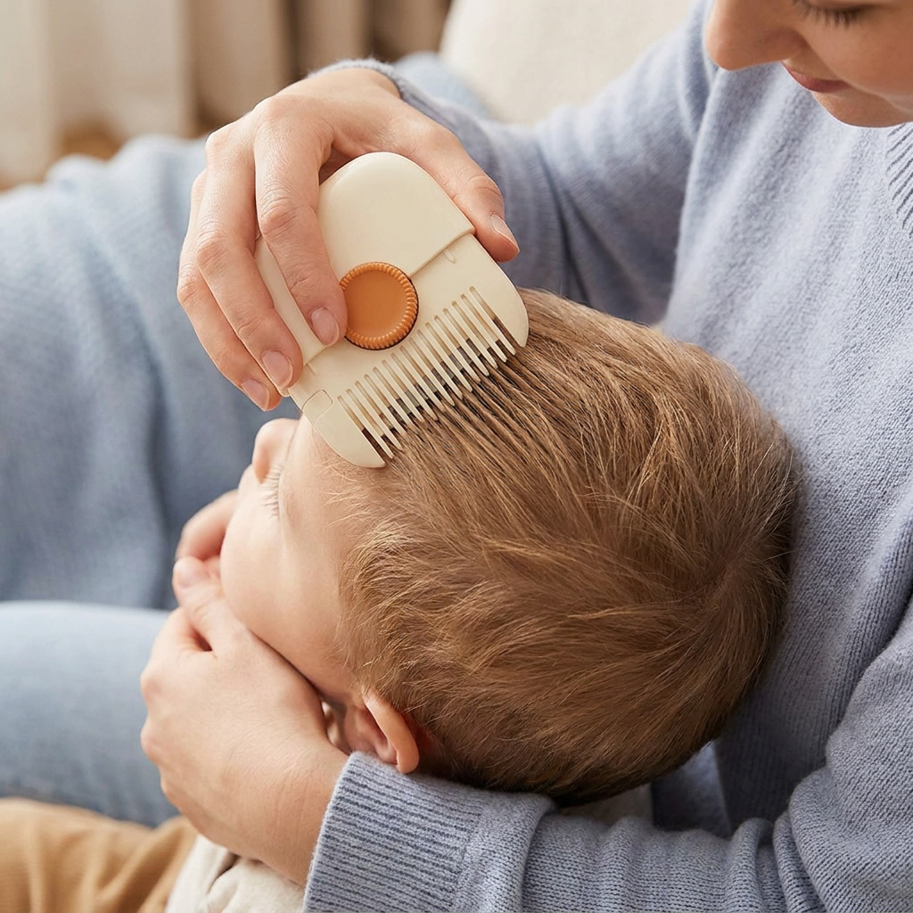 Child-friendly and gentle hair cutting comb