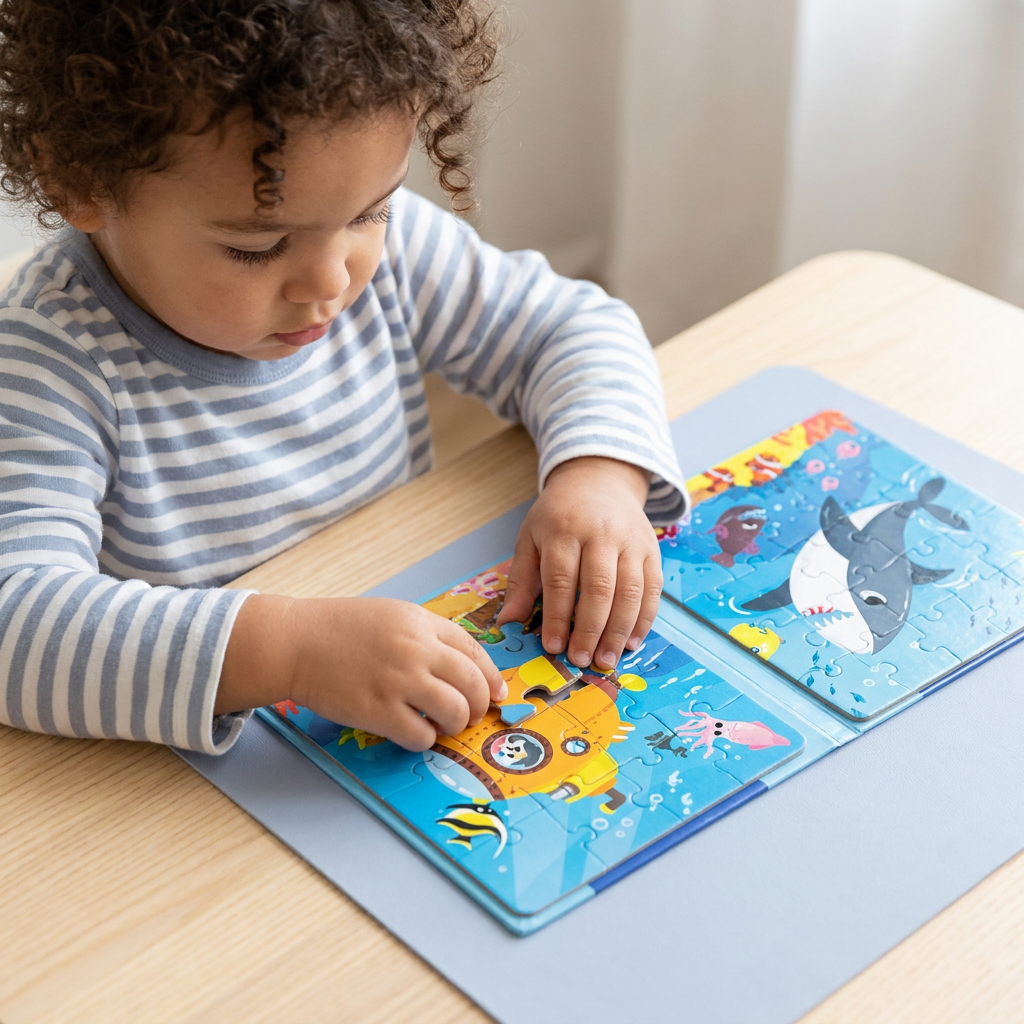 Magnetic Montessori Puzzle Book