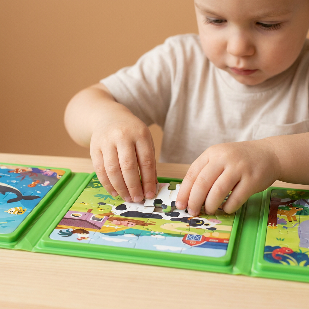 Magnetic Montessori Puzzle Book