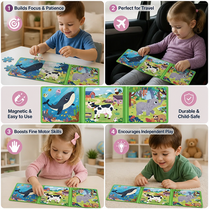 Magnetic Montessori Puzzle Book