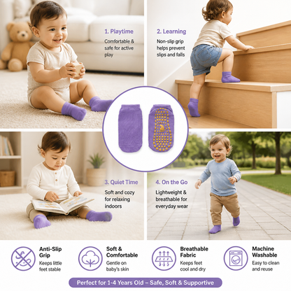 Safe Anti-Slip Socks For Children