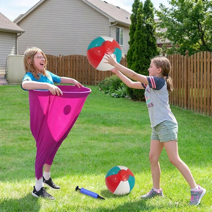 Clown trousers - catching ball family game