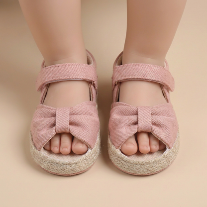 Espadrille Bow T-Strap Sandals