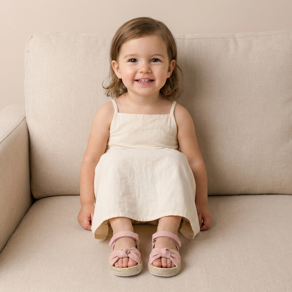 Espadrille Bow T-Strap Sandals