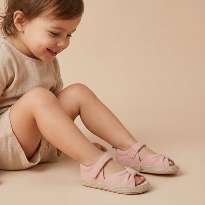 Espadrille Bow T-Strap Sandals